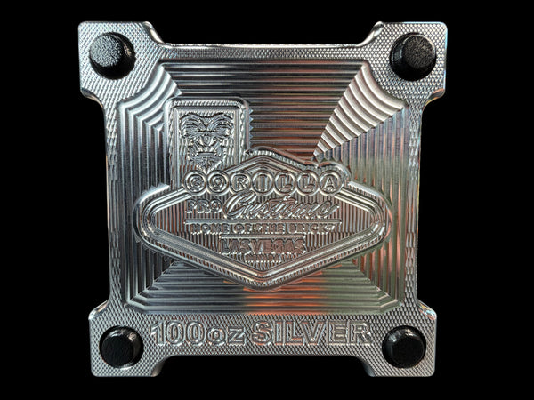 100 oz 4x4 Silver Coins MACHINED Silver Stacker Survival Brick - Bundle & Save