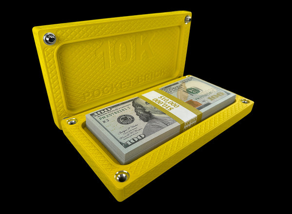 HEAVY POCKET Brick - FLAT YELLOW - $10,000 Capacity (PRICE AS SHOWN $1,898.99)