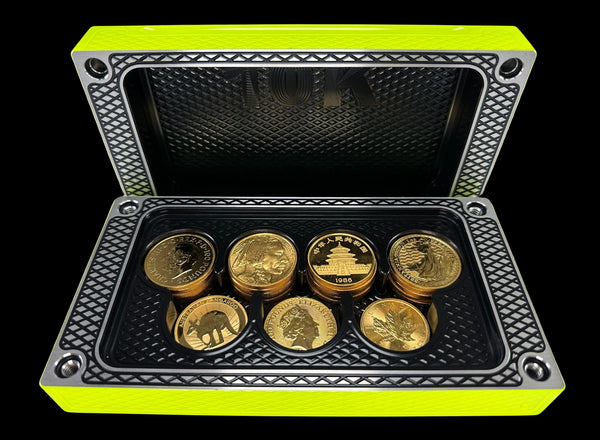 $10k (in 50£ Notes), 35oz Gold Coins REBRUSHED REVERSED YELLOW JACKET Survival Brick (PRICE AS SHOWN $3,398.99)