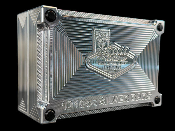 10 10oz Silver Bars Brick