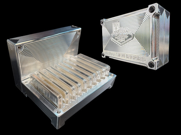 10 10oz Silver Bars Brick