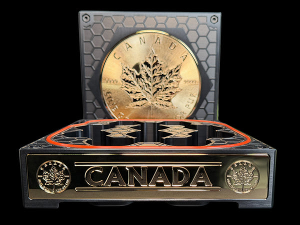 Gold Canada Maple Leaf Brick - 70 OZ Capacity