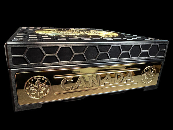 Gold Canada Maple Leaf Brick - 70 OZ Capacity