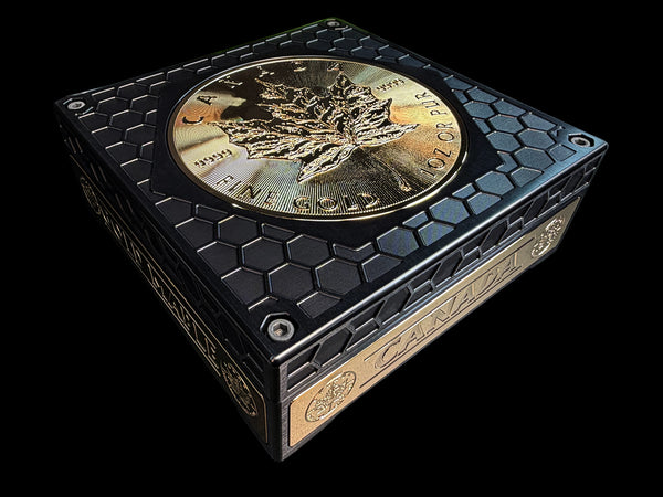 Gold Canada Maple Leaf Brick - 70 OZ Capacity