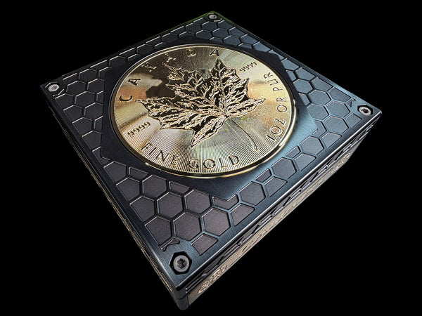 Gold Canada Maple Leaf Brick - 70 OZ Capacity