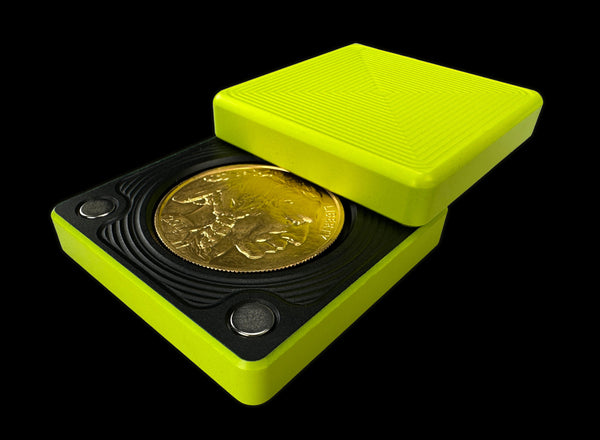 1oz Gold Coin REVERSE YELLOW JACKET Single Stacker Heavy Brick (PRICE AS SHOWN $599.99)*