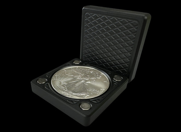 1oz Silver Coin MATTE BLACK Single Stacker Heavy Brick (PRICE AS SHOWN $399.99)*