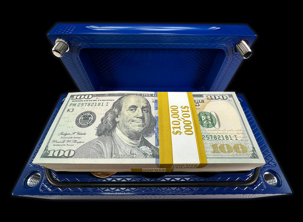 $20k, 60oz Silver 45oz Gold Coins SATIN ROYAL BLUE Survival Brick (PRICE AS SHOWN $2,128.99)*