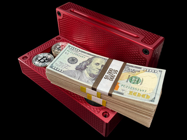 $25k, 80oz Silver Coin WINE RED Survival Brick