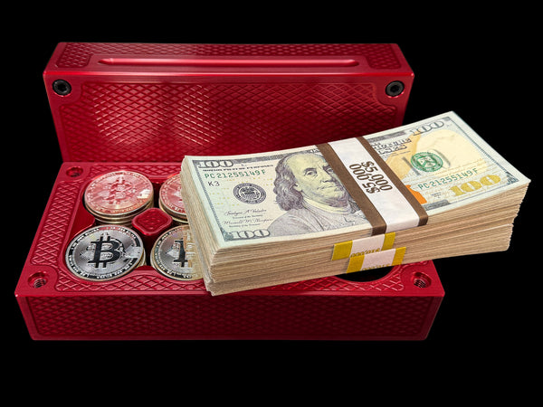 $25k, 80oz Silver Coin WINE RED Survival Brick