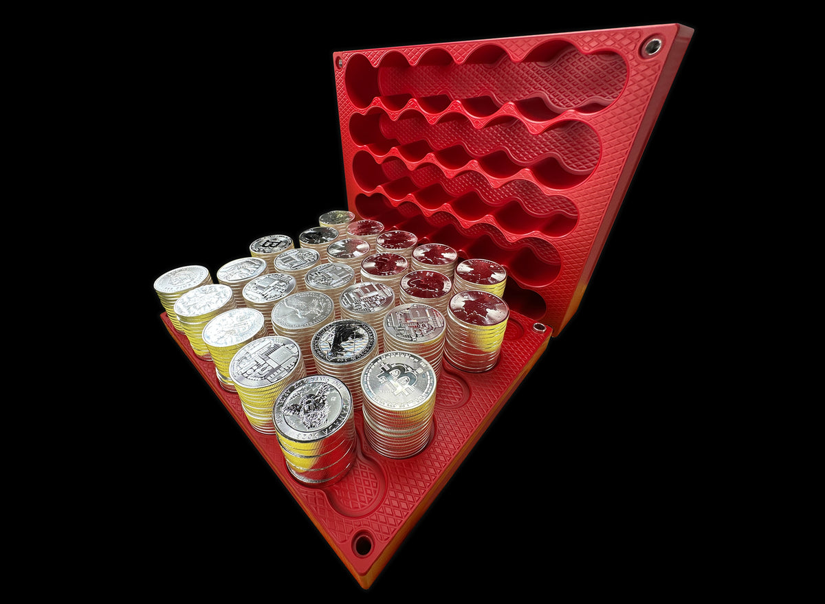375oz Silver Coins Matte Red Silver Stacker Brick Gorilla Pro Customs