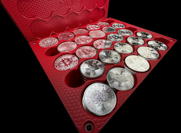 375oz Silver Coins MATTE RED Silver Stacker Brick (PRICE AS SHOWN $3,428.99)*