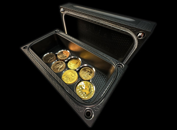 $50k, 21oz Gold Coins MATTE BLACK Survival Brick (PRICE AS SHOWN $2,328.99)*