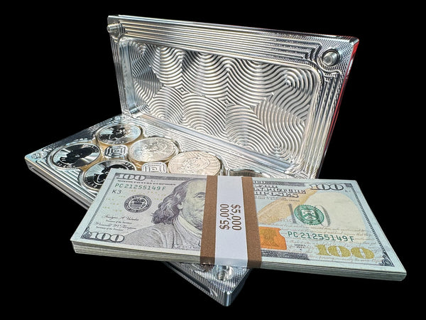 5K/24 1oz Silver Coins Brick Sale — Machined Aluminum — Bundle & Save