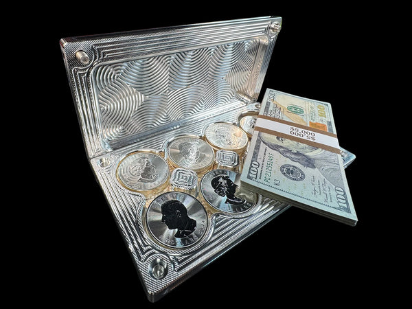 5K/24 1oz Silver Coins Brick Sale — Machined Aluminum — Bundle & Save