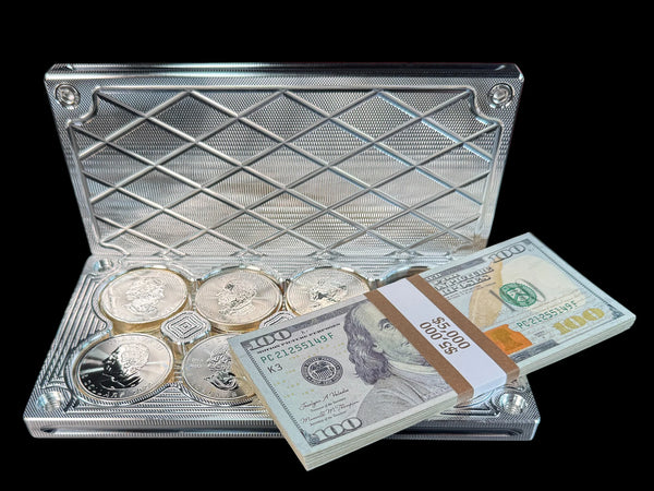 5K/24 1oz Silver Coins Brick Sale — Machined Aluminum — Bundle & Save