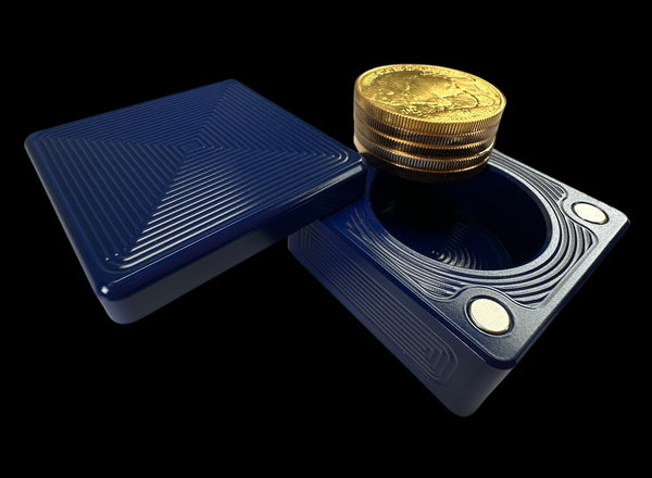 5oz Gold Coins SATIN BLUE Gold Stacker Brick (PRICE AS SHOWN $829.99)*