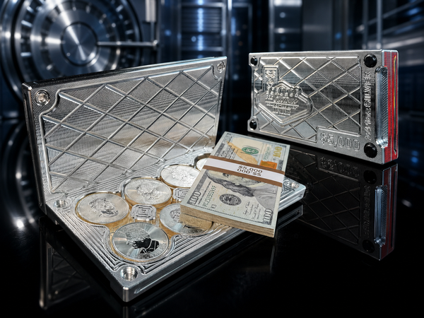 5K/24 1oz Silver Coins Brick Sale — Machined Aluminum — Bundle & Save