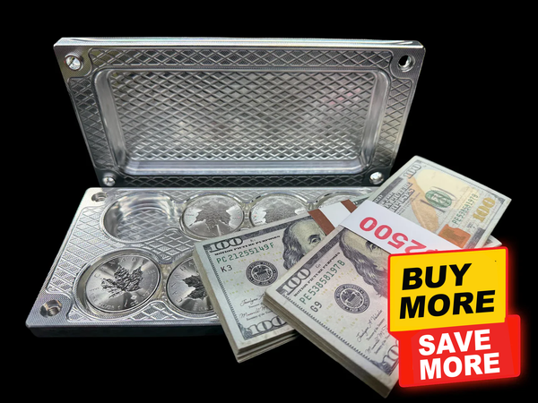 7.5K/24 1oz Silver Coins Brick Sale — Machined Aluminum — Bundle & Save