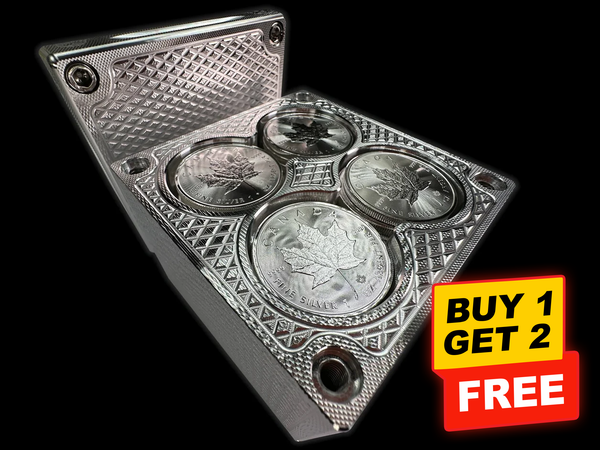 Cyber Monday BOGO X2 Deal — Buy 1, Get 2 FREE (80oz 4×4 Silver Stacker)