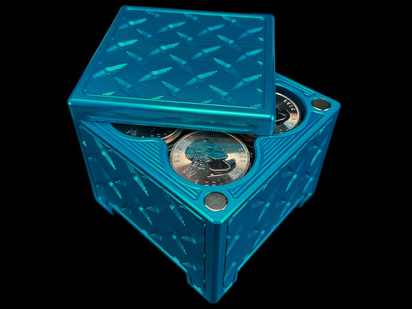 80oz 4x4 Silver Coins Silver Stacker MAGNETIC Survival Brick