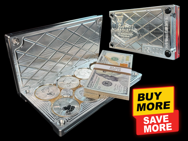 5K/24 1oz Silver Coins Brick Sale — Machined Aluminum — Bundle & Save