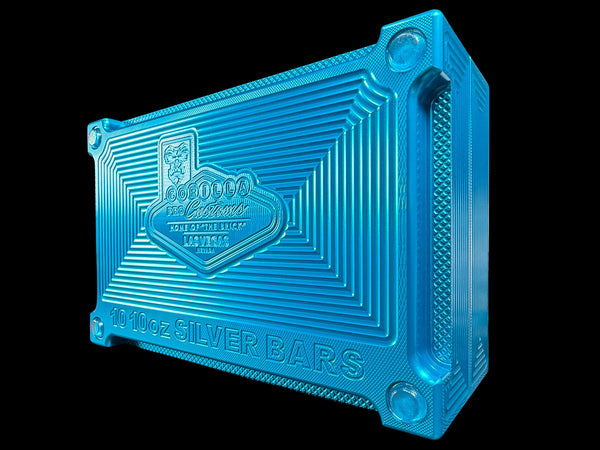 10 10oz Silver Bars Brick