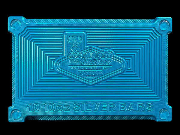 10 10oz Silver Bars Brick