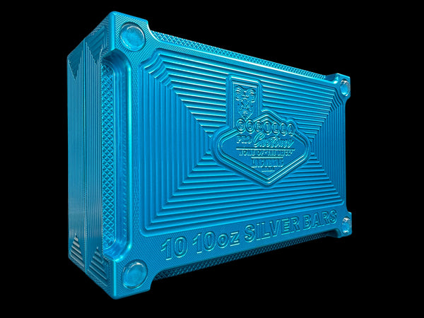 10 10oz Silver Bars Brick