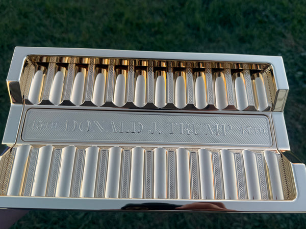 Donald Trump 24K Gold Presidential Pen Tray
