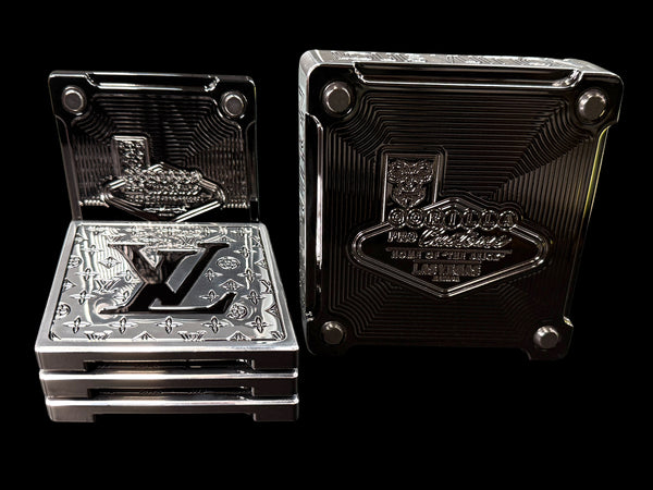 Custom Luxury Polished Aluminum Coaster Set