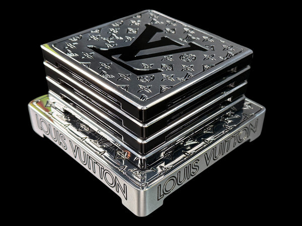 Custom Luxury Polished Aluminum Coaster Set