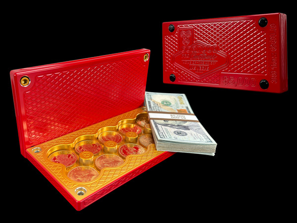 $5k, 30 1oz Gold Coins REDRUM/BRASS Survival Brick (PRICE AS SHOWN $1,899.99)*