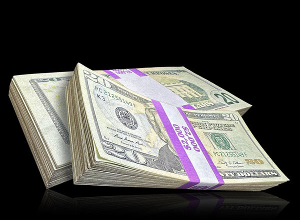 fake money at dollar tree STREET NOTES" DOUBLE SIDED Prop Cash