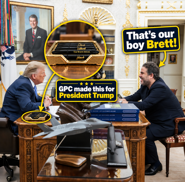 Donald Trump 24K Gold Presidential Pen Tray