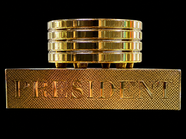 Exclusive 24K Gold-Plated Presidential Seal Coaster Set