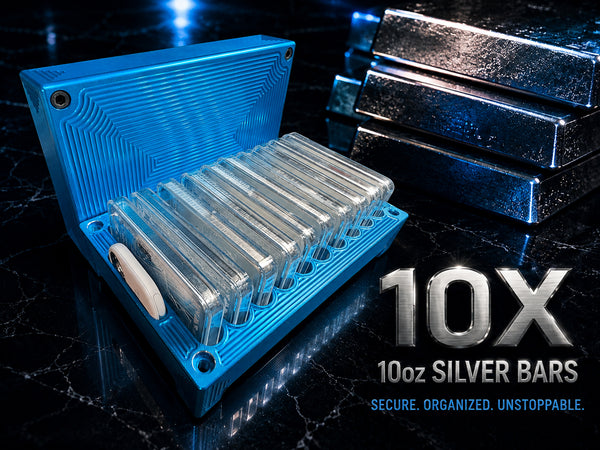 10 10oz Silver Bars Brick