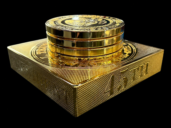 Exclusive 24K Gold-Plated Presidential Seal Coaster Set