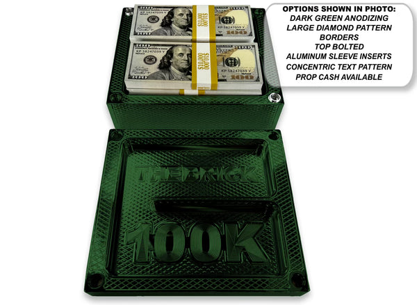 WALL Brick - DARK GREEN - $100,000 Capacity - Weight 107.20oz