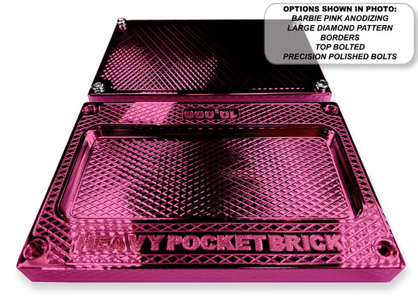 HEAVY Pocket Brick BARBIE PINK $10,000 Capacity - Weight 69.28oz