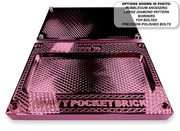 HEAVY Pocket Brick BUBBLEGUM PINK $10,000 Capacity - Weight 69.28oz