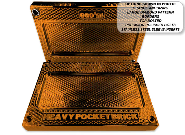 HEAVY Pocket Brick ORANGE $10,000 Capacity - Weight 69.28oz