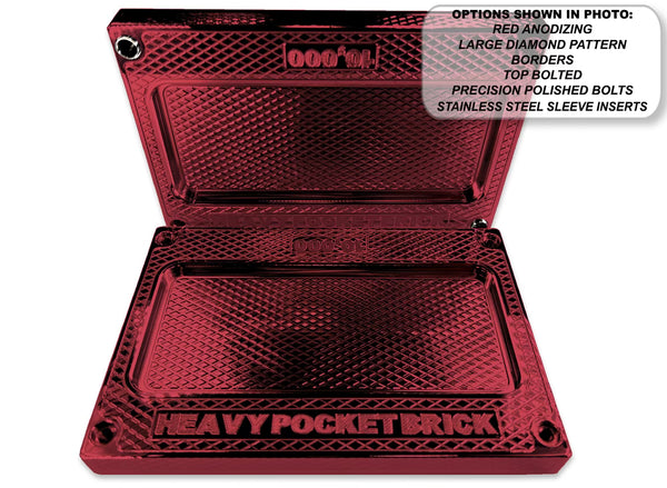 HEAVY Pocket Brick RED $10,000 Capacity - Weight 69.28oz
