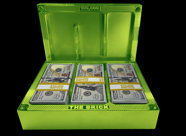 WALL Brick - LIME GREEN - $150,000 Capacity - Weight ----oz