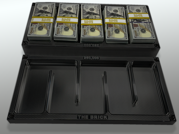 WALL Brick - JET BLACK - $250,000 Capacity - Weight 219.04oz