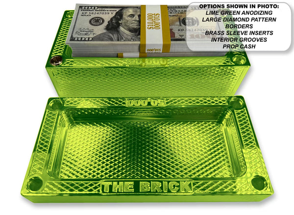 WALL Brick - LIME GREEN - $50,000 Capacity - Weight 82.72oz - 5.48 Lbs