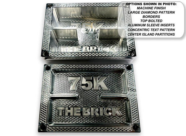 WALL Brick - MACHINED ALUMINUM - $75,000 Capacity - Weight 85.36oz