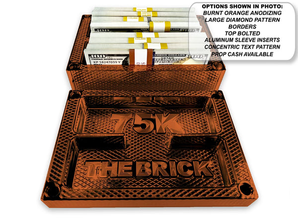 WALL Brick - BURNT ORANGE - $75,000 Capacity - Weight 85.36oz