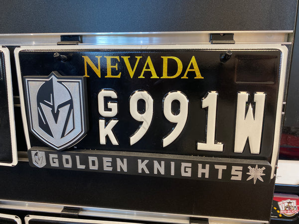 Two-Tone NHL License Plate Badges
