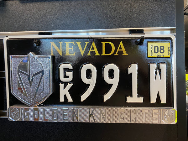 Polished NHL License Plate Badges